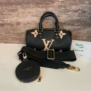 💕SOLD💕 Louis Vuitton Papillon Bicolor Monogram Empreinte Black Beige M45980